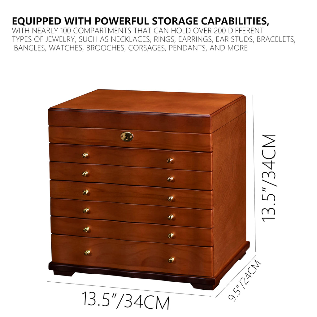 Curved Wooden Jewelry Cabinet — view 3
