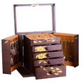 Classic Floral Wooden Jewelry Organizer