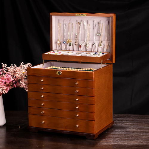 Curved Wooden Jewelry Cabinet — view 2