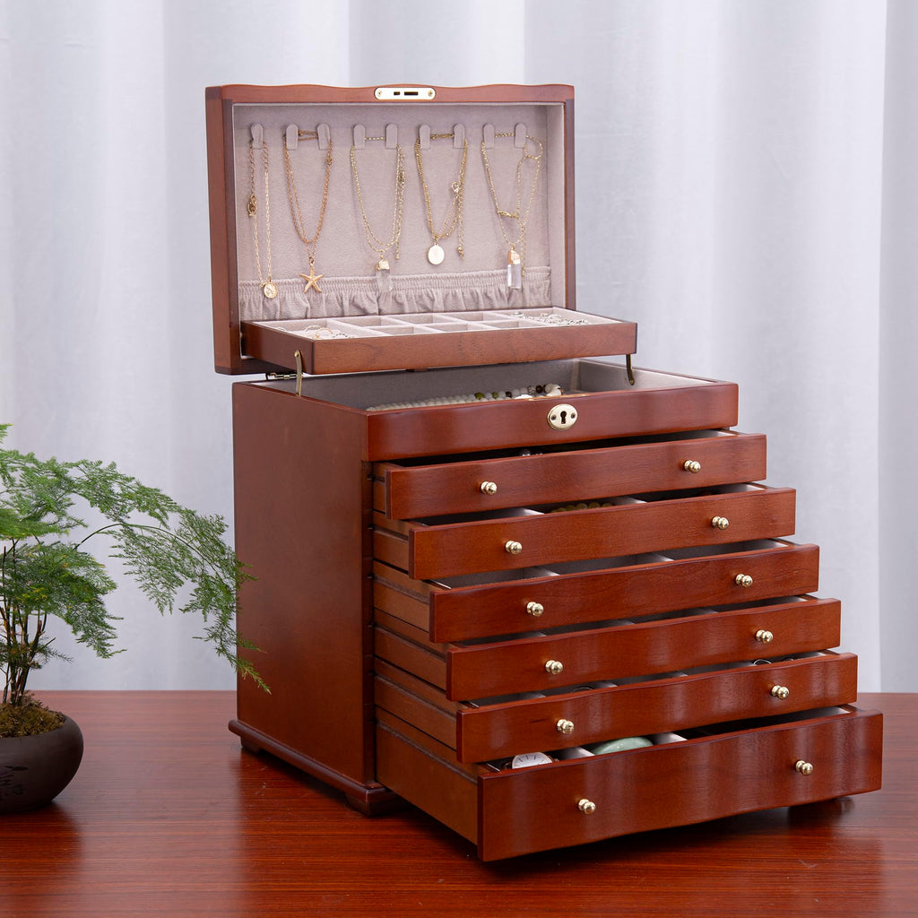 Curved Wooden Jewelry Cabinet — view 6
