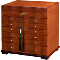 Curved Wooden Jewelry Cabinet